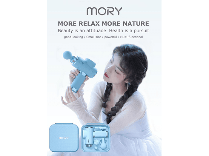 ماساژور تفنگی موری مدل Mory Smart Pretty Mini Muscle Massage Gun X1GP — تصویر ۸