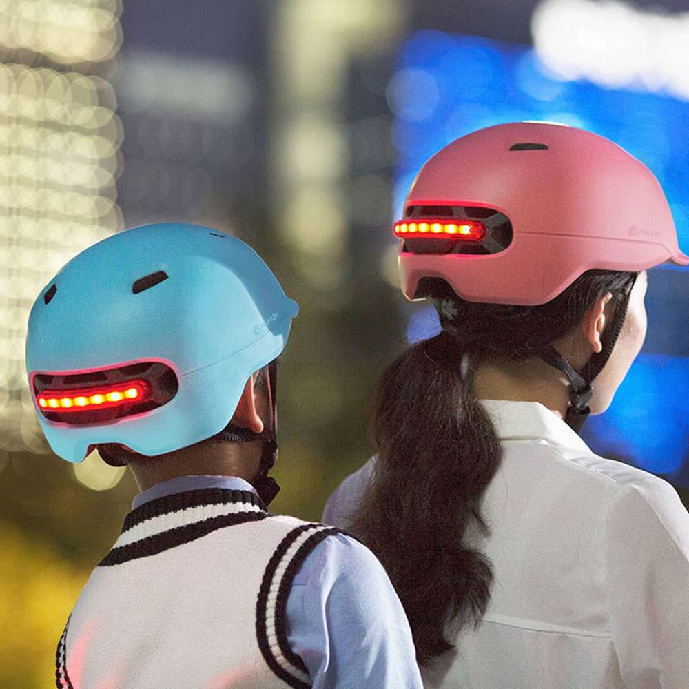 کلاه ایمنی شیائومی مدل Xiaomi City Light Ride Smart Flash Helmet Size large Smart4u SH50 — تصویر ۳