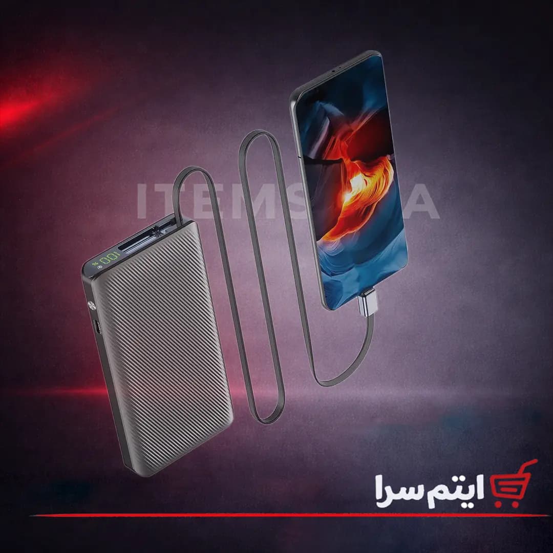 پاوربانک پاورولوژی PPBCHA71 توان 22 وات ظرفیت 10000 میلی آمپر — تصویر ۹