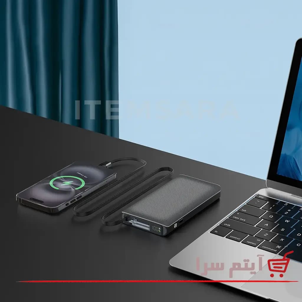 پاوربانک پاورولوژی PPBCHA71 توان 22 وات ظرفیت 10000 میلی آمپر — تصویر ۷