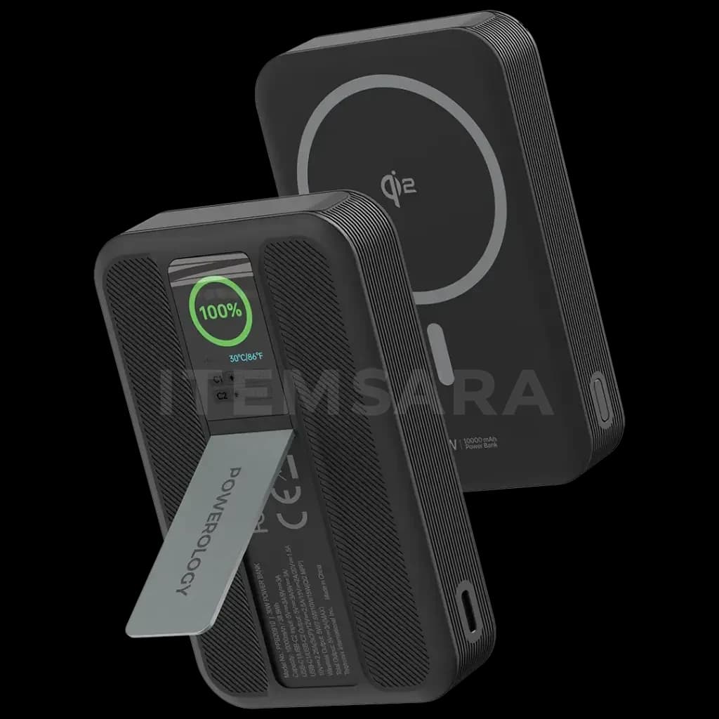 پاوربانک وایرلس پاورولوژی Vision PPB20910 توان PD 30W ظرفیت 10000 میلی آمپر — تصویر ۱۰