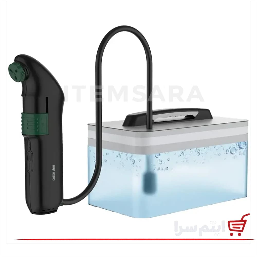 دوش و بیده شارژی سفری گرین لاین GPB-08 با مخزن آب 2.3 لیتر — تصویر ۷