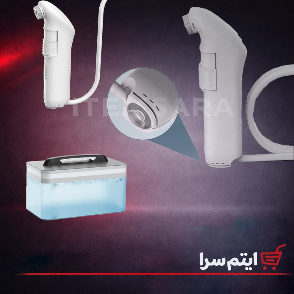 دوش و بیده شارژی سفری گرین لاین GPB-08 با مخزن آب 2.3 لیتر — تصویر ۴