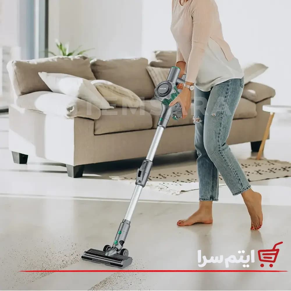 جارو شارژی گرین لاین GL-VC16 GNVC16CLNRGY مکش 12000 پاسکال — تصویر ۶