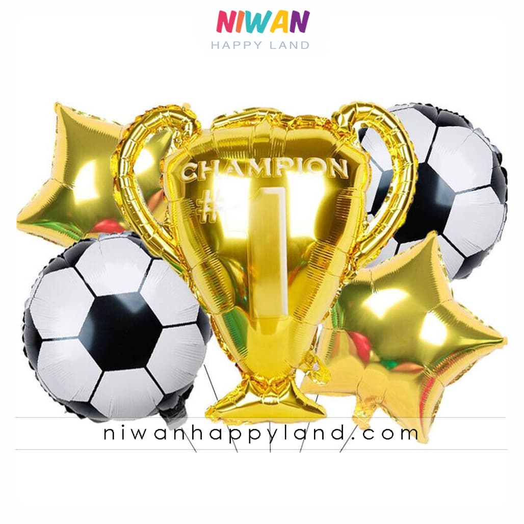 پک بادکنک کاپ فوتبال 5عددی