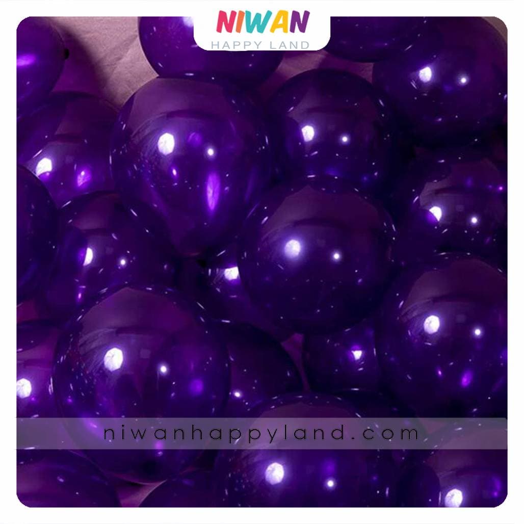 بادکنک لاتکسی متالیک انگوری — تصویر ۳
