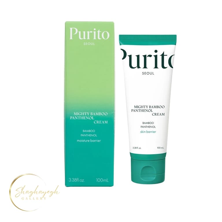 کرم مرطوب‌کننده و تقویت‌کننده سد دفاعی پانتنول و بامبو پیوریتو 100 میل Purito Seoul Mighty Bamboo Panthenol Cream 100ml