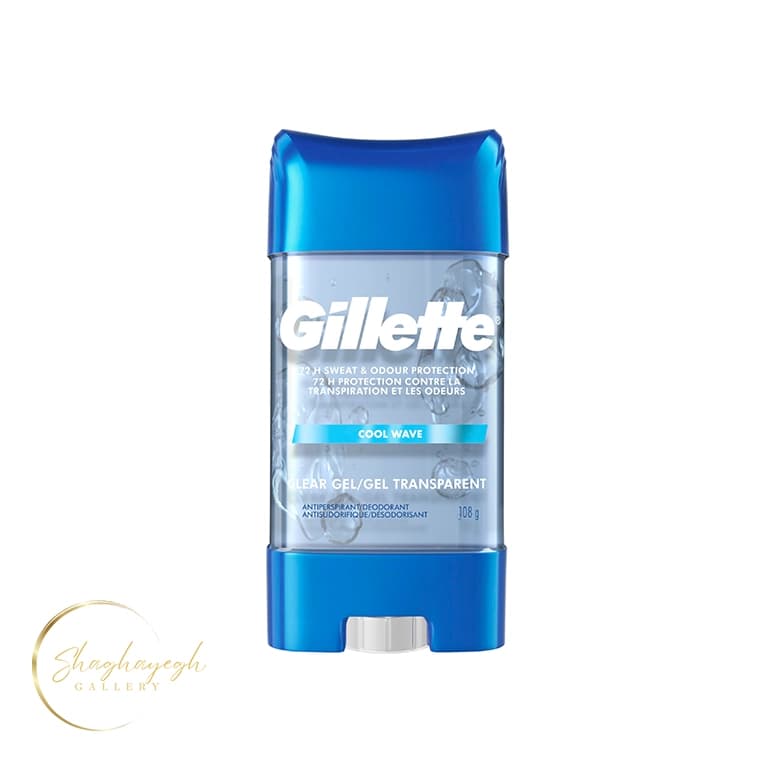 مام ژله‌ای ضد تعریق مردانه ژیلت مدل کول ویو 108 گرم Gillette Clear Gel Antiperspirant Deodorant Cool Wave 108g — تصویر ۳