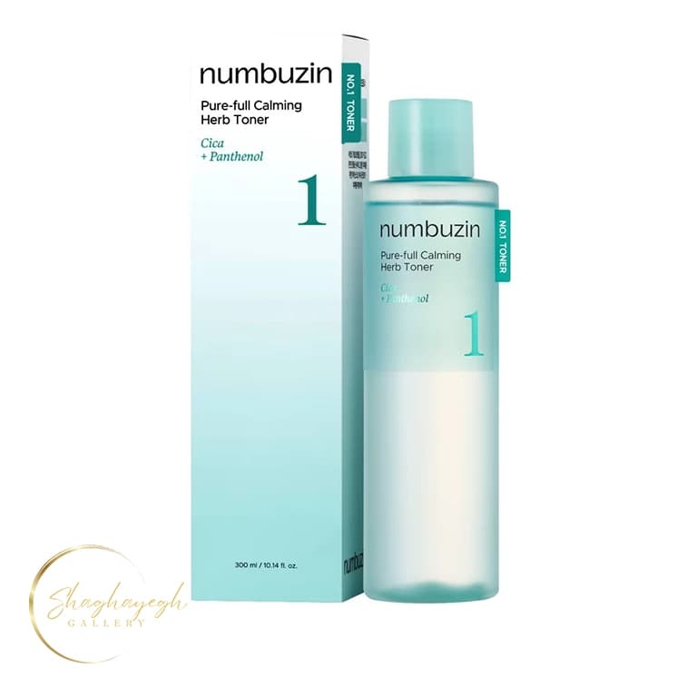 تونر تسکین‌دهنده گیاهی شماره 1 سیکا و پانتنول نامبوزین 300 میل Numbuzin No.1 Pure-full Calming Herb Toner 300ml — تصویر ۲