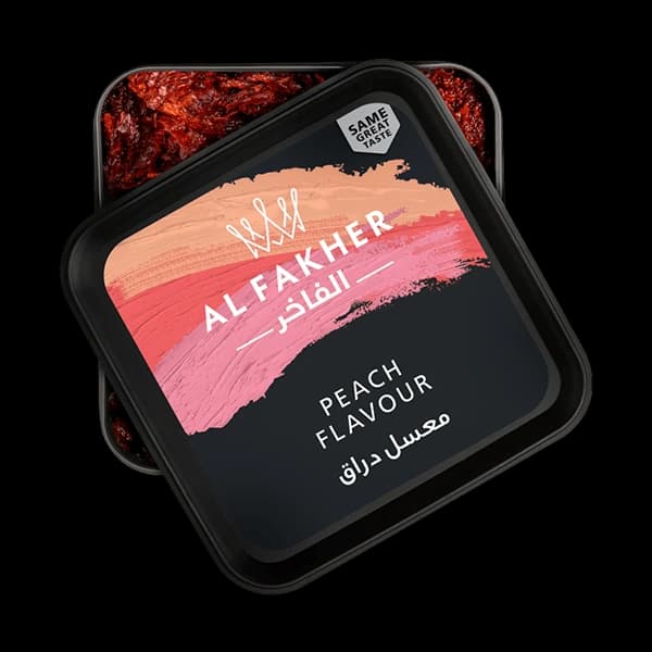 سطل تنباکو قلیان الفاخر هلو مشکی Alfakher peach hookah tobacco — تصویر ۷