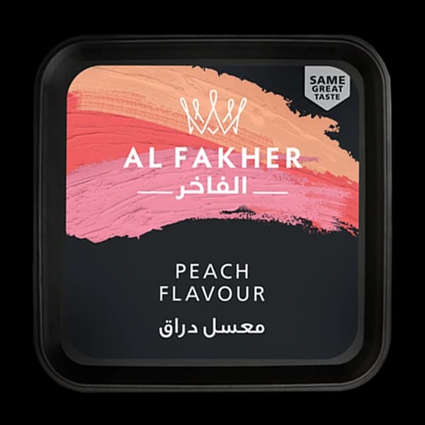 سطل تنباکو قلیان الفاخر هلو مشکی Alfakher peach hookah tobacco — تصویر ۳