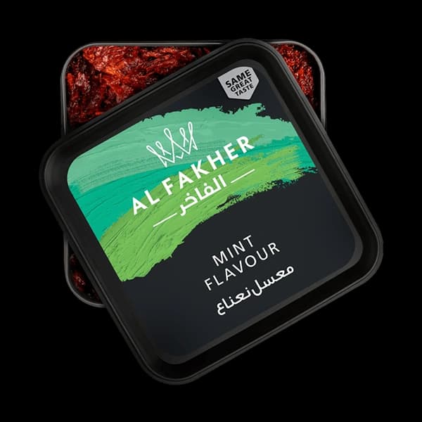 سطل تنباکو قلیان الفاخر نعنا مشکی Alfakher mint hookah tobacco — تصویر ۷