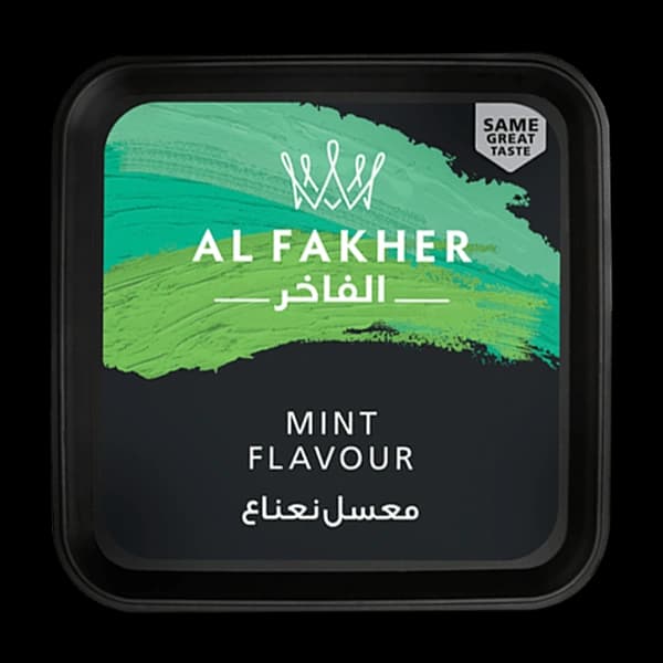 سطل تنباکو قلیان الفاخر نعنا مشکی Alfakher mint hookah tobacco — تصویر ۶
