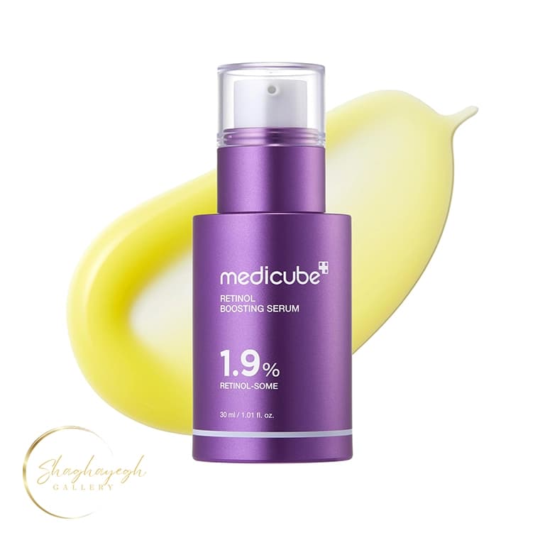سرم ضدچروک و سفت‌کننده رتینول ۱.۹ درصد مدی‌کیوب حجم ۳۰ میل Medicube Retinol NMN Boosting Serum 1.9% 30ml