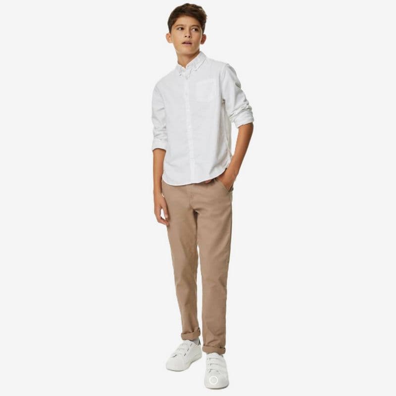 شلوار کتان پسرانه برند M&S مدل راسته