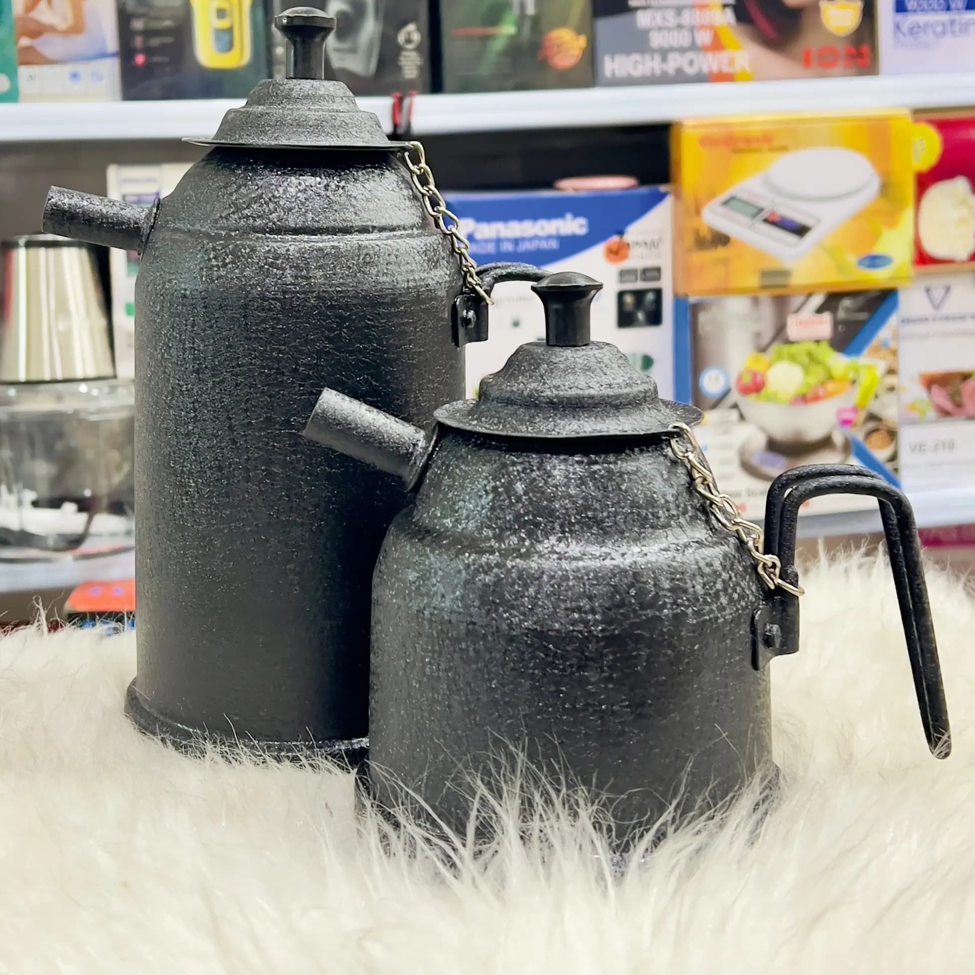 کتری و قوری سفری شامورتی ۲ لیتری و ۱ لیتری مدل گداجوش — تصویر ۶