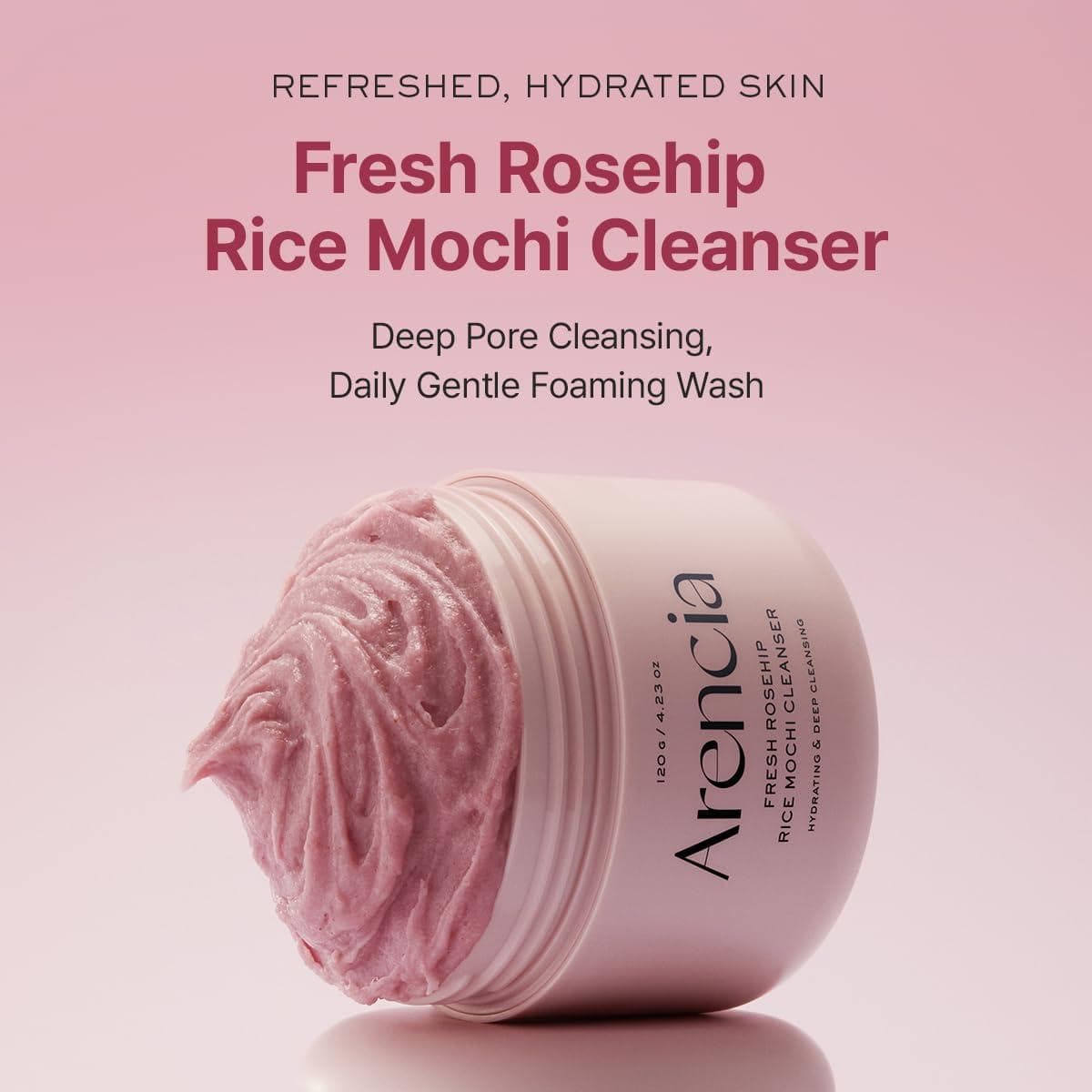 شوینده عمقی موچی رزهیپ ارنسیا ARENCIA FERSH ROSEHIP RICE MOCHI CLEANCER — تصویر ۷