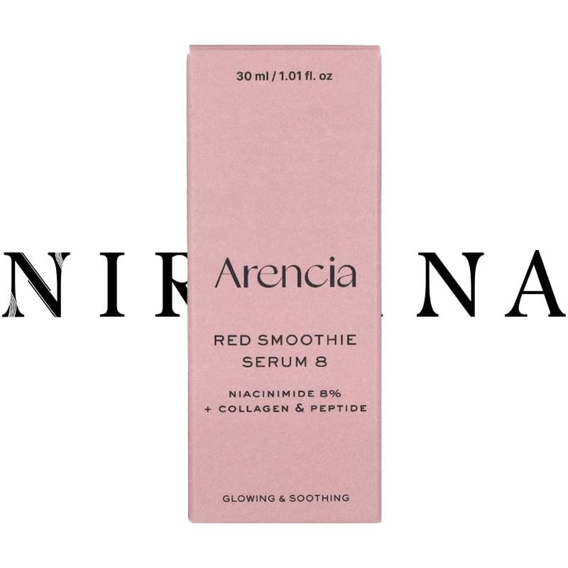 سرم کلاژن و نیاسینامید 8 درصد اسموتی قرمز ارنسیا ARENCIA FRESH RED SMOOTHIE SERUM 8 — تصویر ۵
