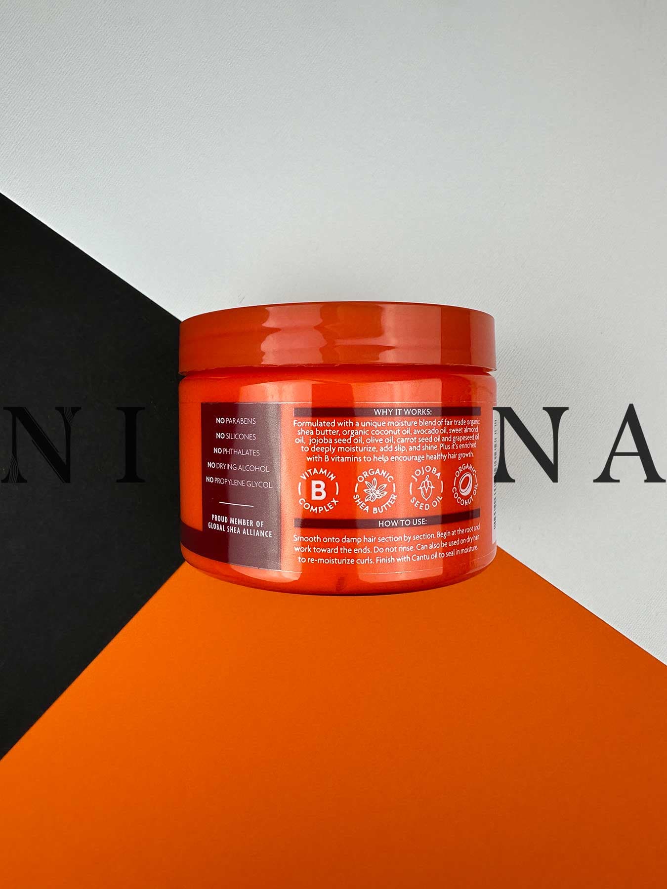کرم موی فر کننده کنتو نارگیل و شی باتر Cantu Coconut Curling Cream — تصویر ۱۰