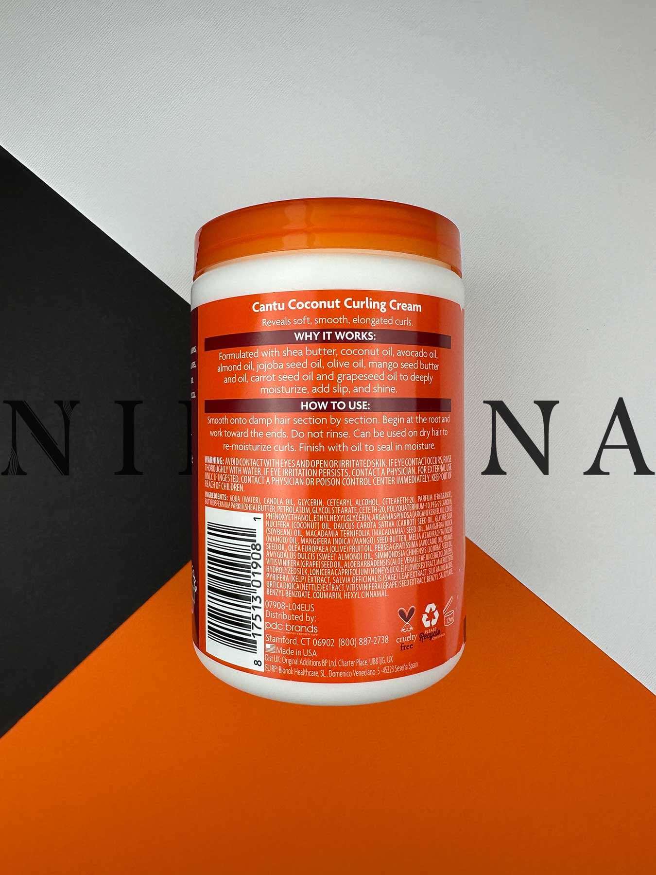 کرم موی فر کننده کنتو نارگیل و شی باتر Cantu Coconut Curling Cream — تصویر ۷