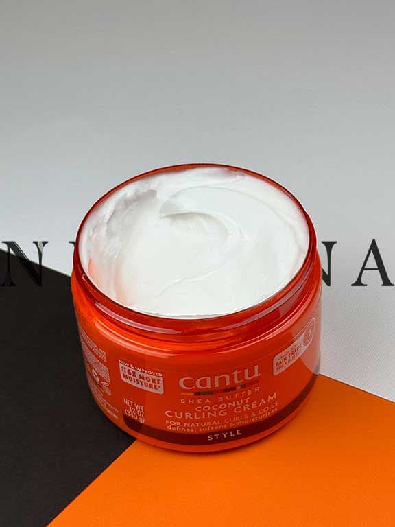 کرم موی فر کننده کنتو نارگیل و شی باتر Cantu Coconut Curling Cream — تصویر ۳