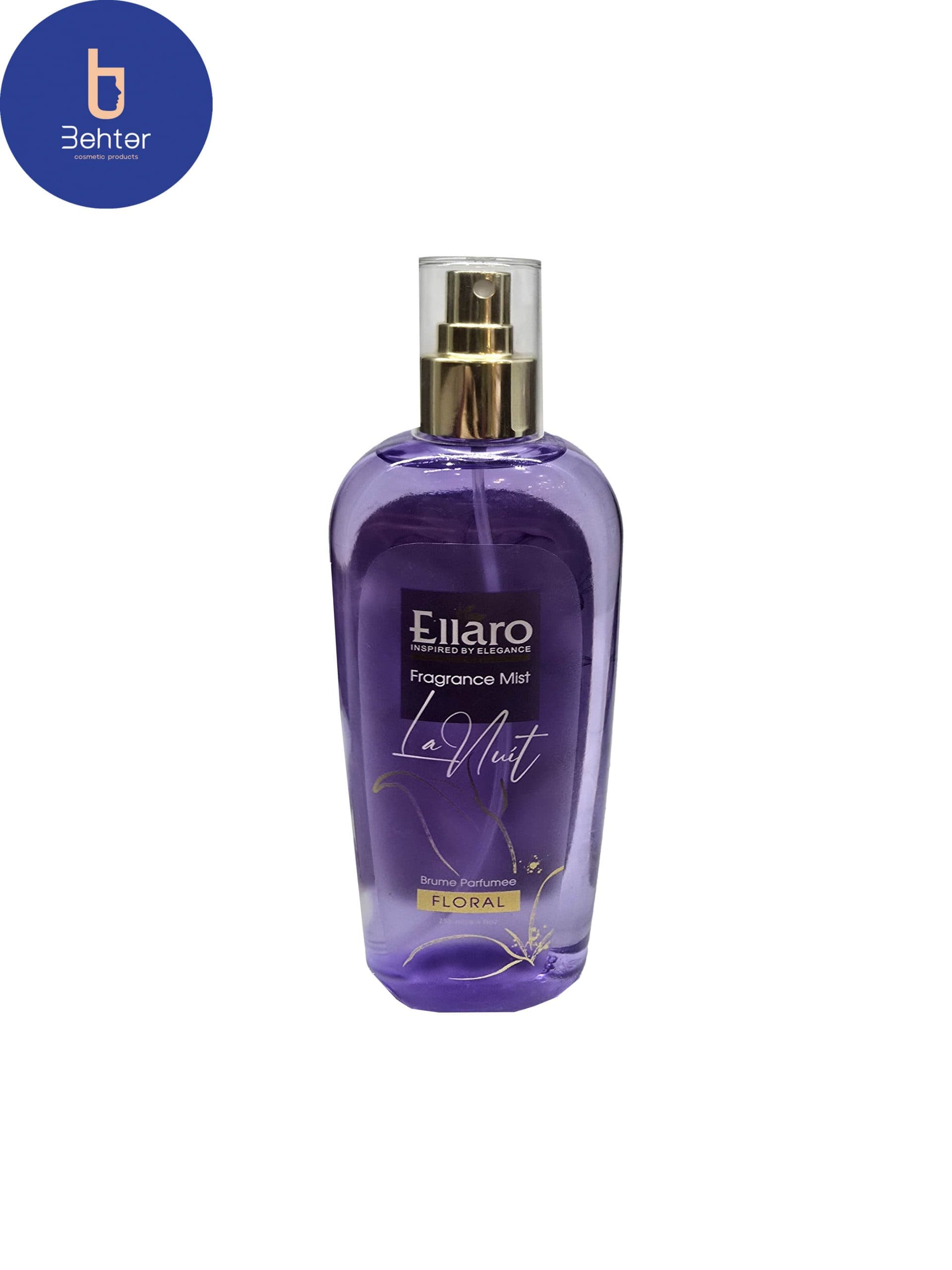بادی اسپلش برند الارو مدل نویی حجم 250میل Body Splash Ellaro brand, La Nuit model, volume 250 ml