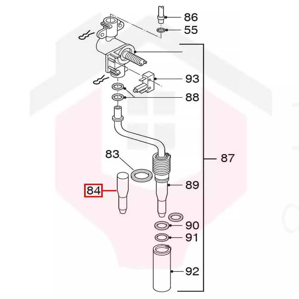 سری پلاستیکی نازل بخار قهوه ساز دلونگی bco420,bco431 — تصویر ۲