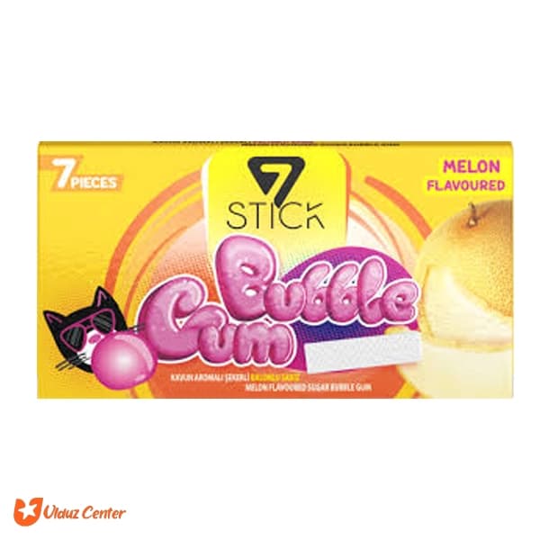 آدامس Bubble Gum با طعم ملون بسته 7 عددی