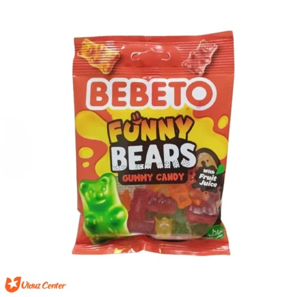 پاستیل میوه ای ببتو مدل Funny Bears وزن 80 گرم — تصویر ۲