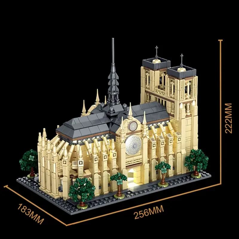 لگو کلیسای نتردام پاریس Notre-Dame de Paris کد T2106 — تصویر ۱۲