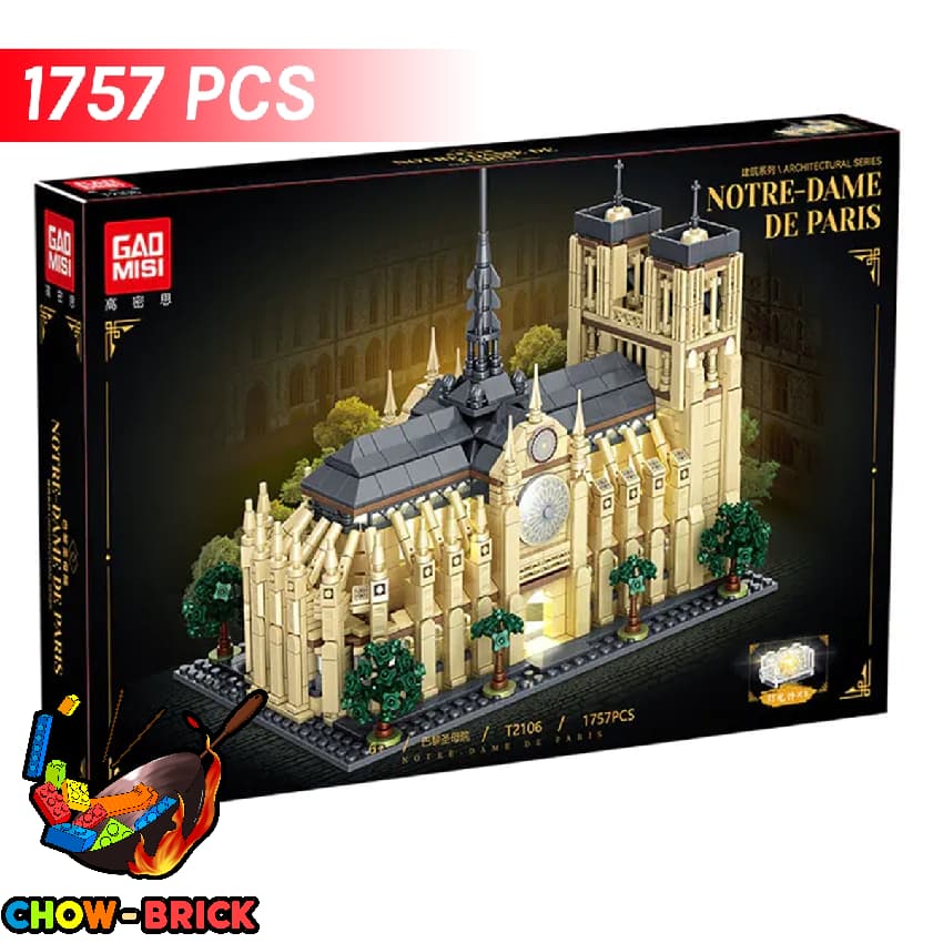 لگو کلیسای نتردام پاریس Notre-Dame de Paris کد T2106 — تصویر ۳