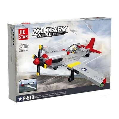 لگو جنگنده جنگ جهانی دوم مدل P-51 برند JIE STAR کد 23042