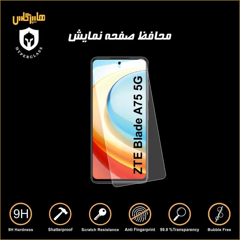 محافظ صفحه نمایش گوشی ZTE Blade A75 5G — تصویر ۳