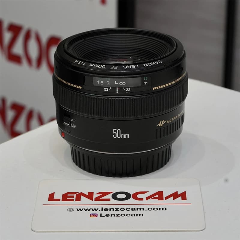 لنز دست دوم کانن مدل Canon 50mm f1.4 usm — تصویر ۳