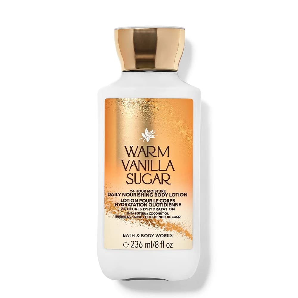 لوسیون بدن بث اند بادی رایحه WARM VANILLA SUGAR حجم 236 میلی‌لیتر