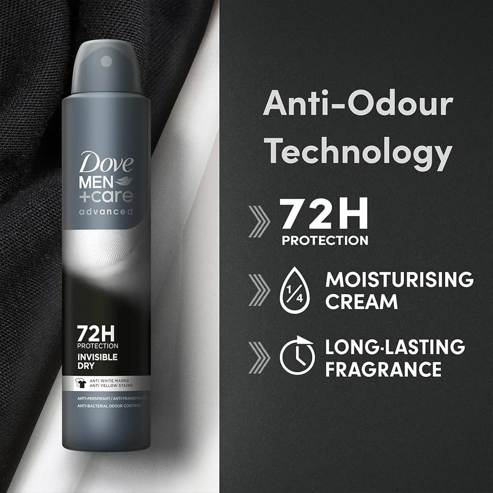 اسپری دئودورانت مردانه داو ایتالیا مدل INVISIBLE DRY حجم 250 میلیلیتر — تصویر ۱۲