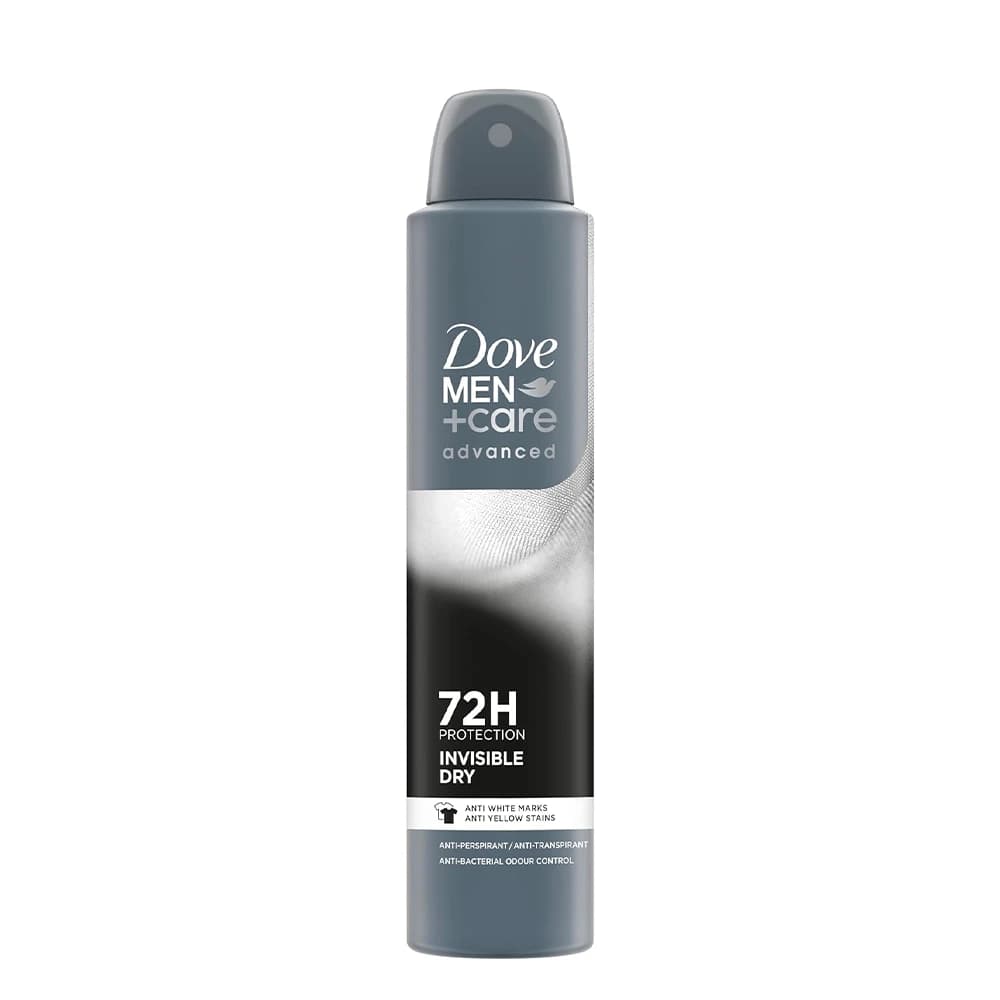 اسپری دئودورانت مردانه داو ایتالیا مدل INVISIBLE DRY حجم 250 میلی‌لیتر
