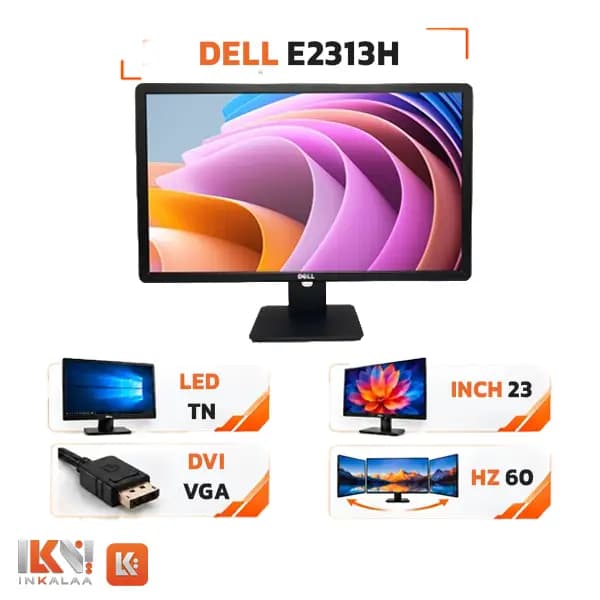 مانیتور 23 اینچ دل مدل E2313 LED Full HD استوک — تصویر ۶