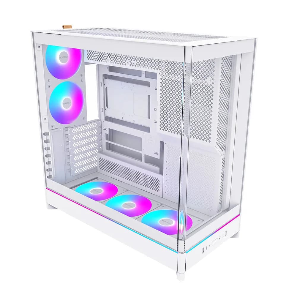 کیس سفید مونتک مدل MONTECH HS02 PRO WHITE — تصویر ۲