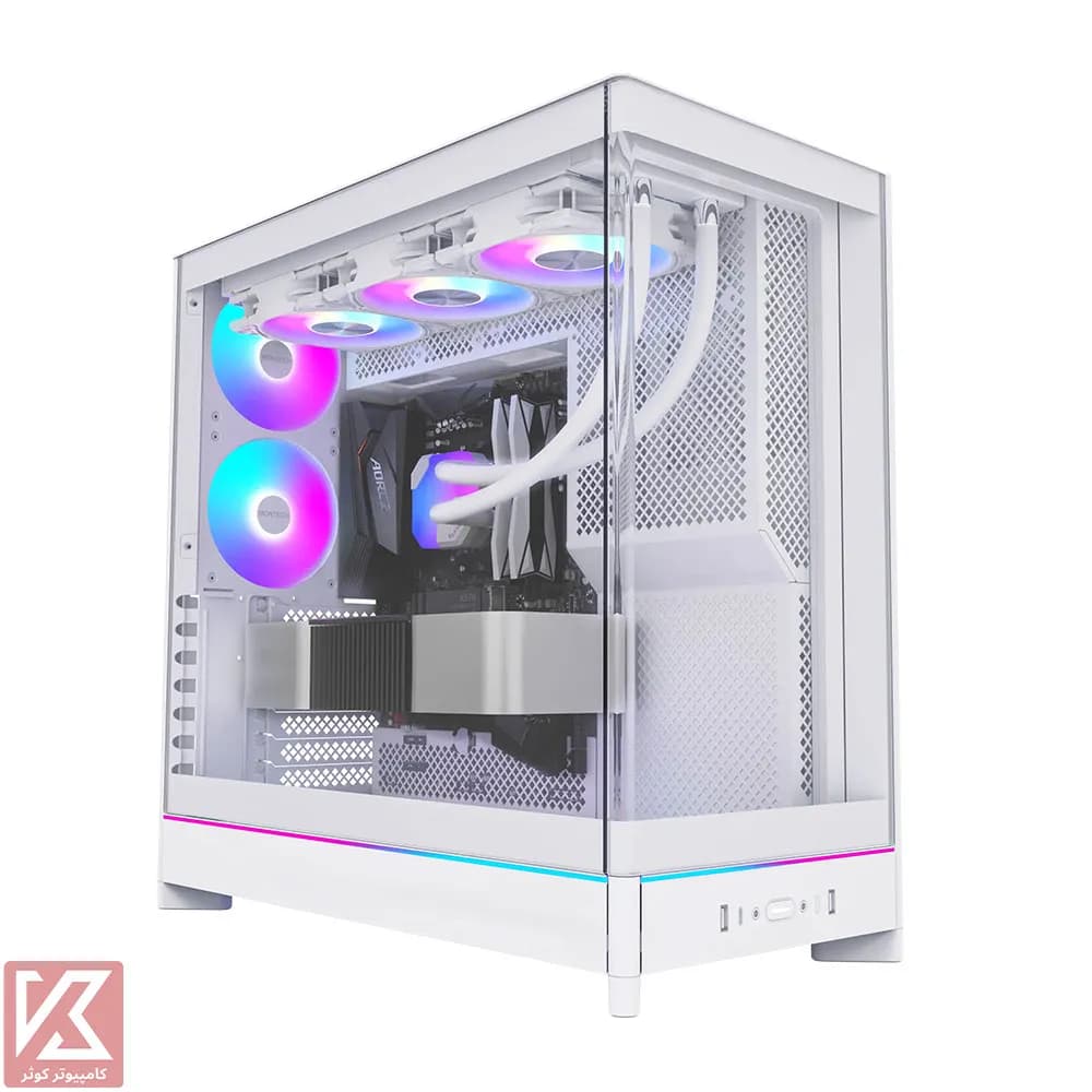 کیس سفید مونتک مدل MONTECH HS02 PRO WHITE — تصویر ۴