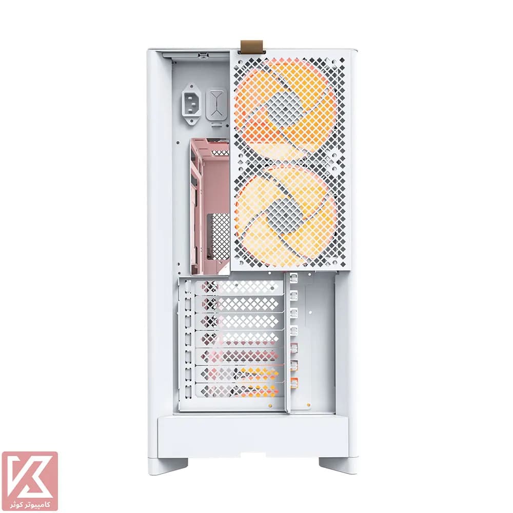 کیس سفید مونتک مدل MONTECH HS02 PRO WHITE — تصویر ۸