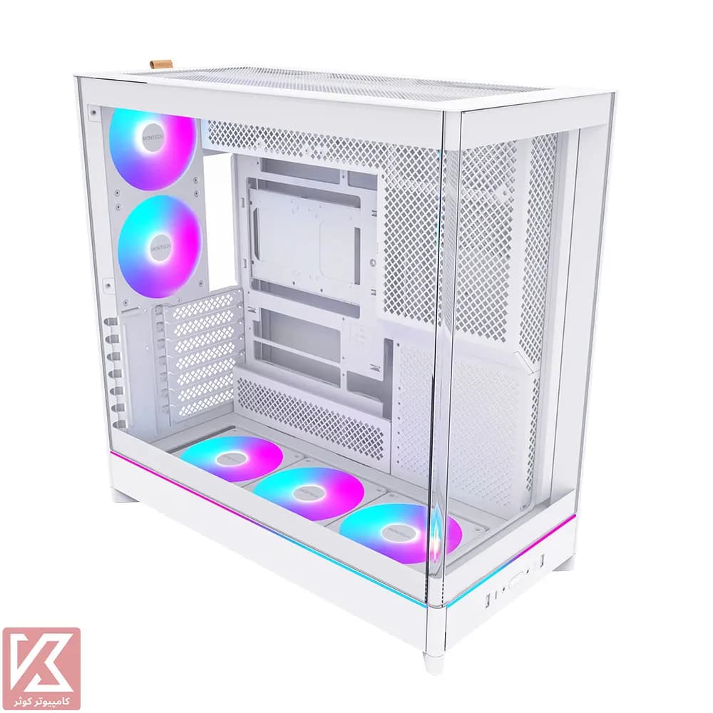 کیس سفید مونتک مدل MONTECH HS02 PRO WHITE — تصویر ۳