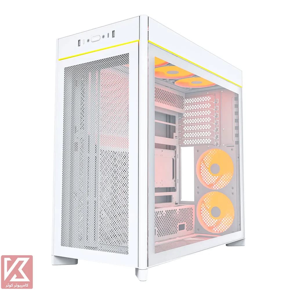 کیس سفید مونتک مدل MONTECH HS01 PRO WHITE — تصویر ۵