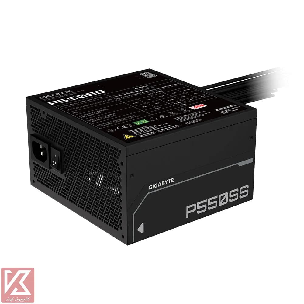 پاور گیگابایت 550 وات مدل P550SS — تصویر ۵