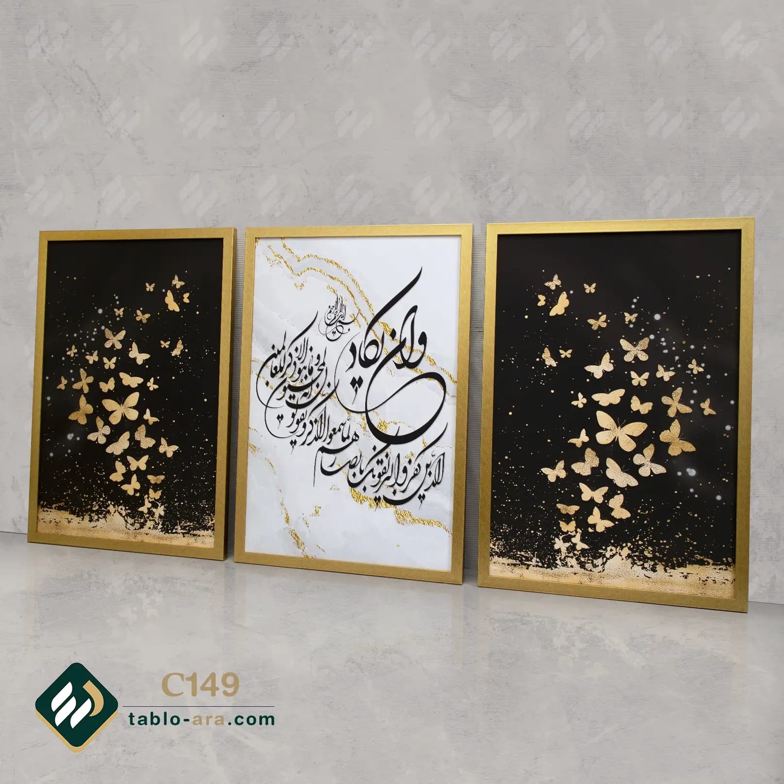 مجموعه تابلو دکوراتیو سه عددی کد C149
