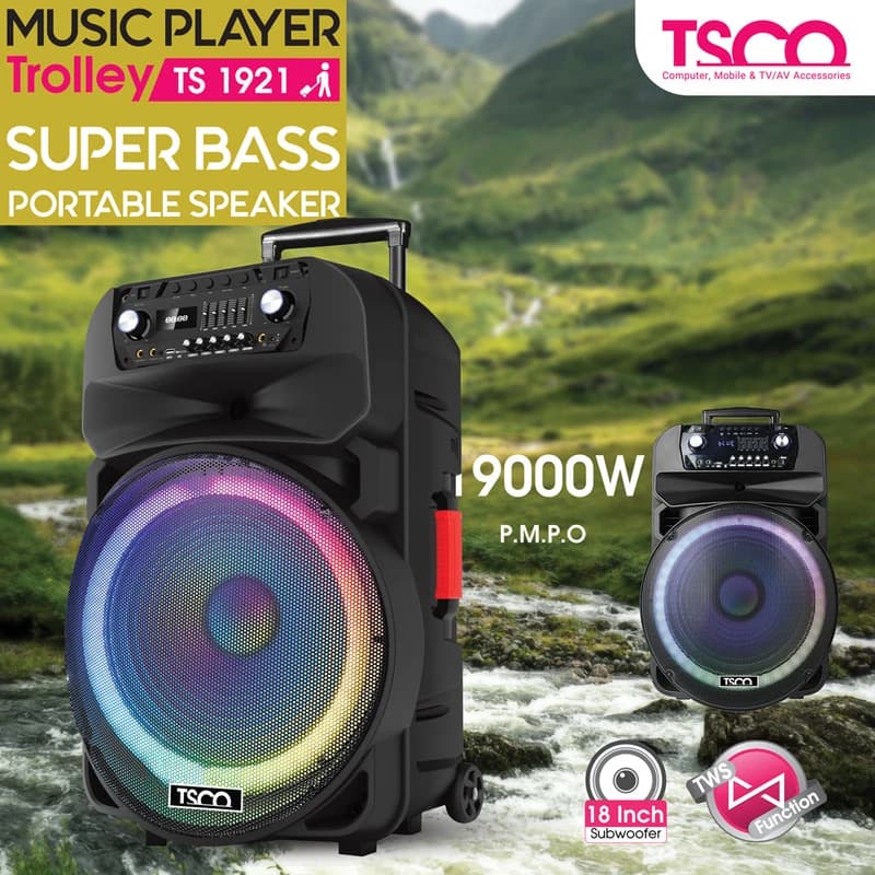 اسپیکر بلوتوثی قابل حمل تسکو مدل TS 1921 — تصویر ۳
