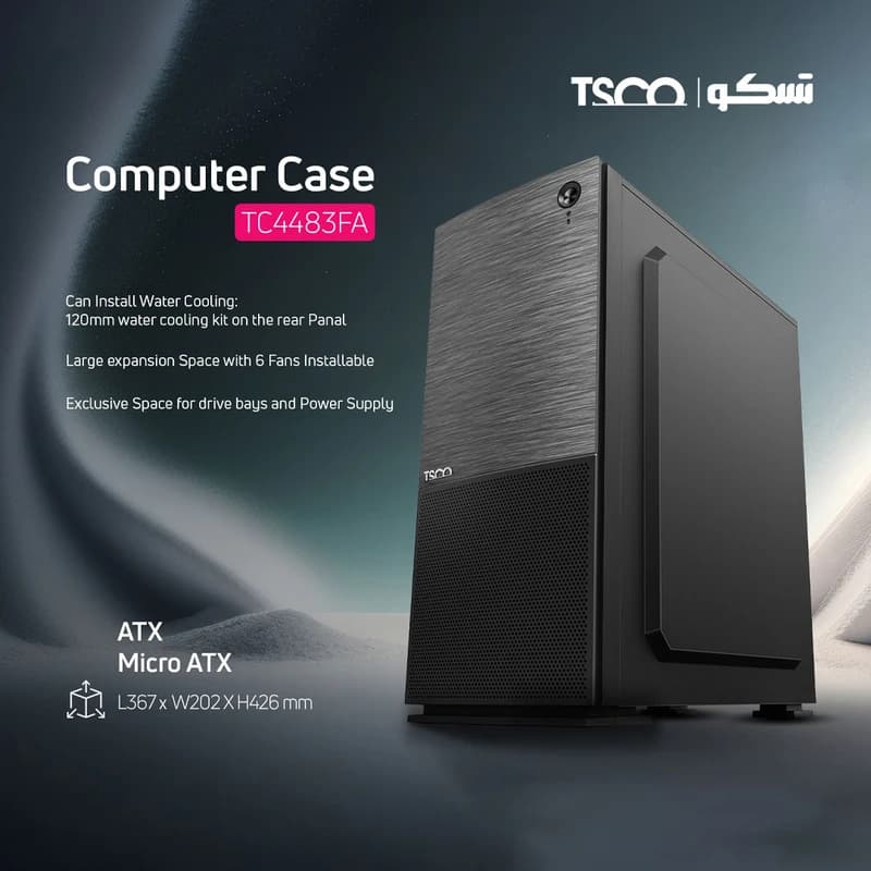 کیس کامپیوتر Mid Tower تسکو مدل TC 4483 — تصویر ۳