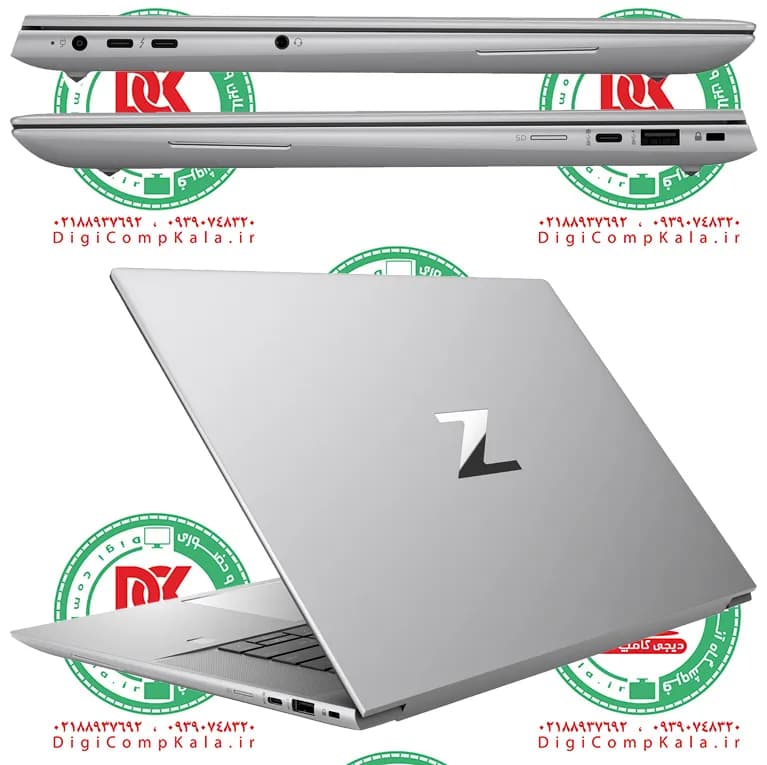 لپ تاپ 16 اینچ لمسی اچ پی HP ZBook Studio 16 G9 Intel Core i9 12900H NVIDIA RTX A2000 8GB RAM DDR5 4K IPS نسل 12 اینتل سری — تصویر ۳