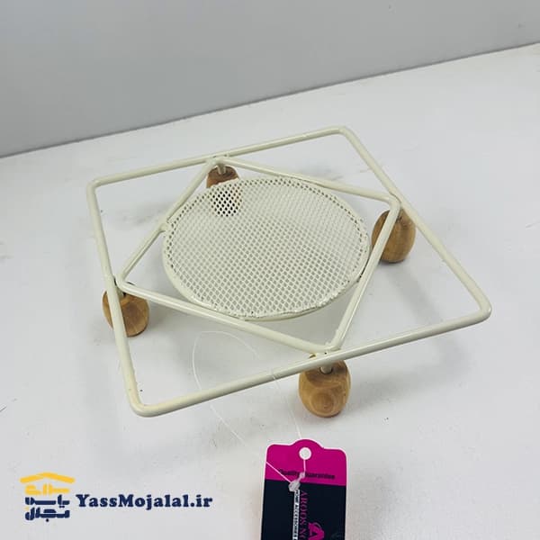 زیر قابلمه ای مربع عروس نوین رنگ کرم