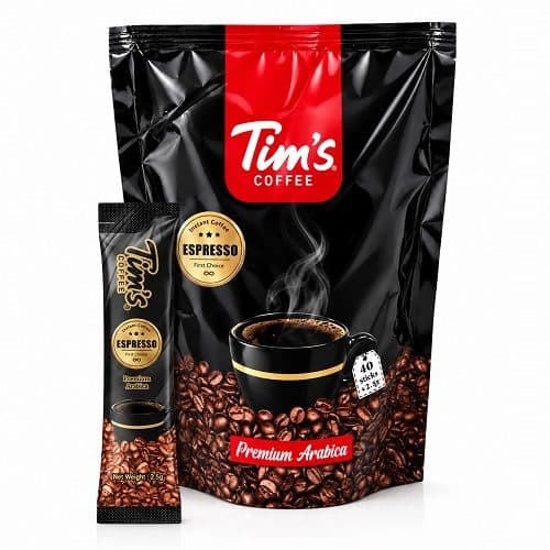 قهوه فوری اسپرسو تیمز مدل Premium Arabica – بسته ۴۰ عددی